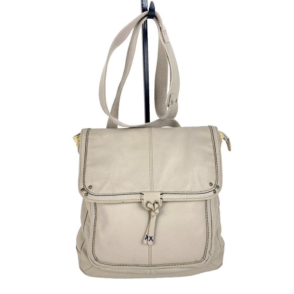 The Sak Leather Backpack Ventura Ivory Purse Shoulder Bag Satchel Handbag